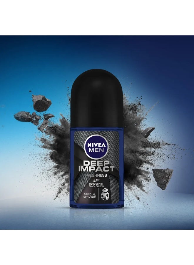 NIVEA WHITENING SMOOTH SKIN &PEARL& BEAUTY &DEEP IMPACT Deodorant Roll-on - For Men & Women (50 ml, Pack of 3) - Image 2